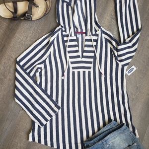 Old Navy NWT womens baja style stripe hoodie